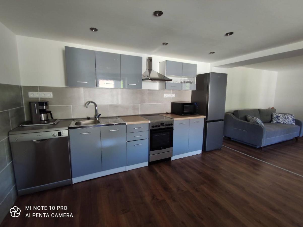 Ferienwohnung Das Blaue Haus Vendégház - Kovácshida Exterior foto